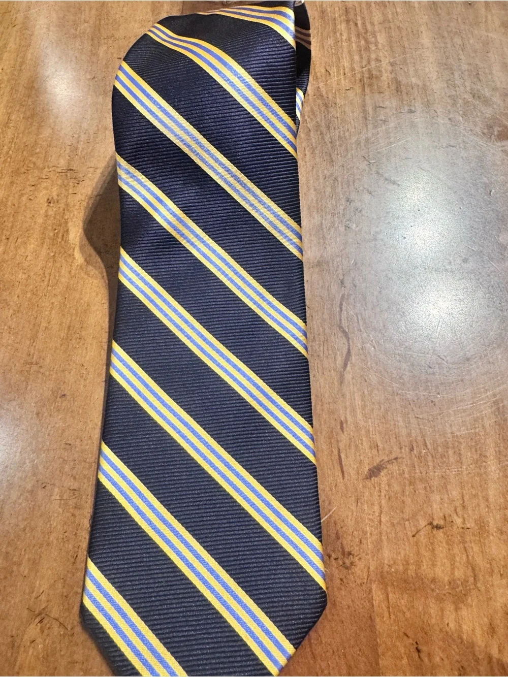 4 Brooks Brothers Striped Tie Set — Green, Navy, Burgundy, Navy